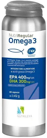 Nutriregular Integratore di Omega 3 per il Benessere Cardiovascolare 80 Capsule