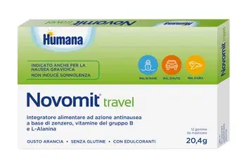 Humana Novomit Travel Integratore Alimentare Antinausea 12 Gomme