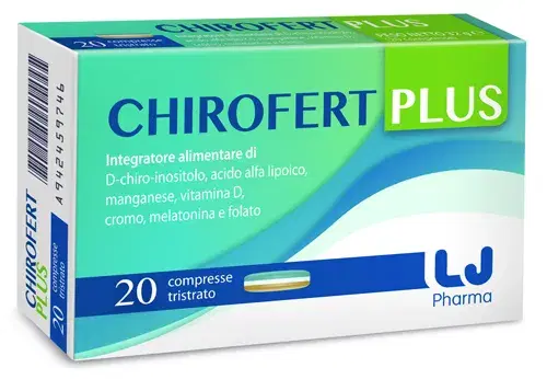Chirofert Plus Integratore per La Fertilità e Ovaio Policistico 20 Compresse