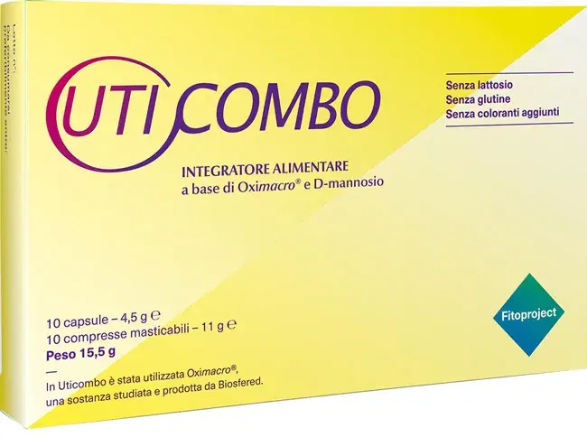 Fitoproject Uticombo Integratore per le Vie Urinarie 10cps+10cpr Masticabili