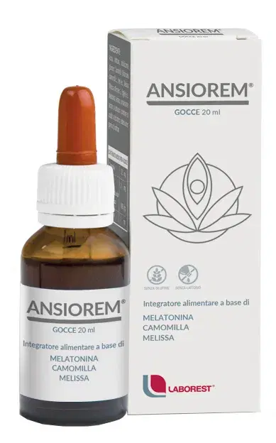 Ansiorem Integratore Con Melatonina Camomilla E Melissa Per Sonno E Relax 20 ml