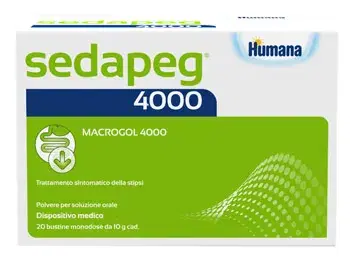 Humana Sedapeg 4000 Integratore Alimentare per la Stipsi 20 Bustine