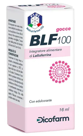 Dicofarm Blf100 Integratore di Lattoferrina per Sistema Immunitario Gocce 16 ml