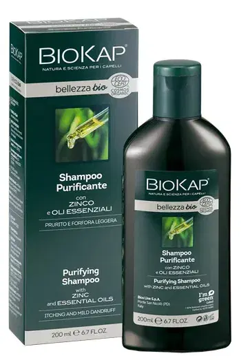 Biokap Bellezza Bio Shampoo Purificante Per Prurito E Forfora Leggera 200 ml