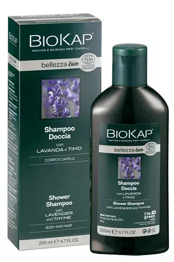 Biokap Bellezza Bio Shampoo Doccia Per Corpo E Capelli Con Lavanda E Timo 200 ml