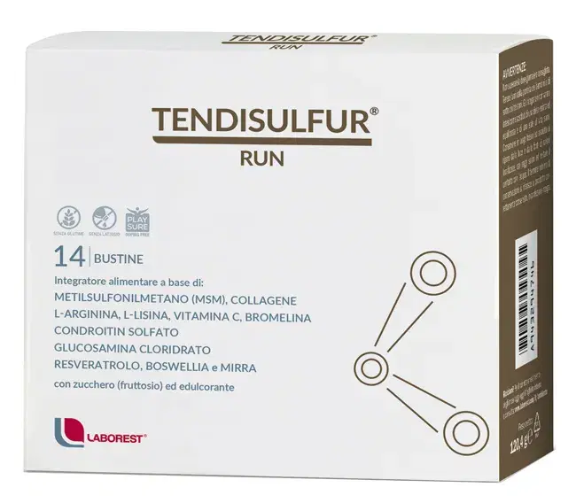 Tendisulfur Run Integratore Per Tendini E Funzionalità Articolare 14 Bustine