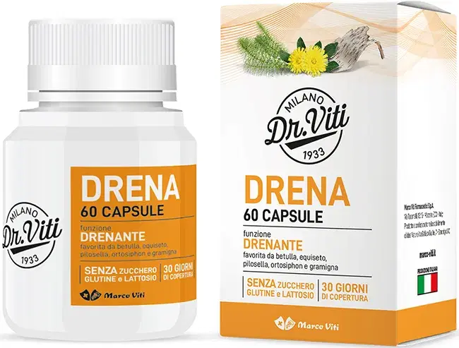 Dr. Viti Drena Forte Integratore Drenante E Antiossidante 60 Capsule