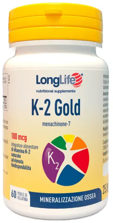 Longlife K-2 Gold Integratore per le Ossa 60 Perle