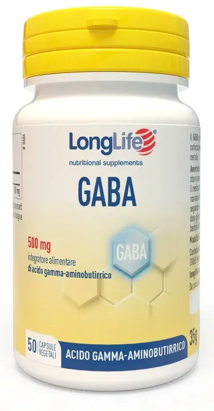 LongLife GABA 500mg Rilassamento Mentale 50 Capsule
