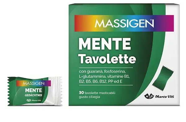 Massigen Mente Integratore Alimentare 30 Tavolette Masticabili