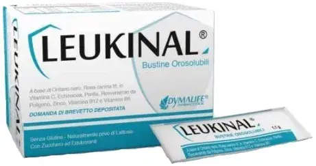 Leukinal Bustine Orosolubili per il Benessere della Gola, 16 Bustine