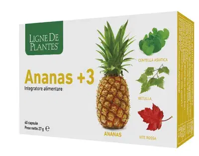 Ananas +3 Integratore Drenante e Dimagrante 60 Capsule