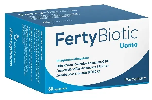 Fertybiotic Uomo Integratore per Fertilità Maschile 60 Capsule
