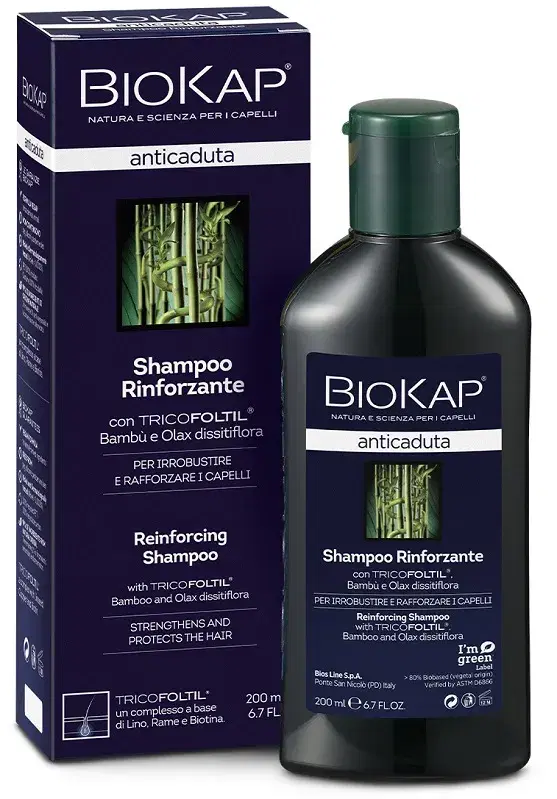 Biokap Anticaduta Shampoo Rinforzante Per Capelli Fragili Per Uomo E Donna 200ml