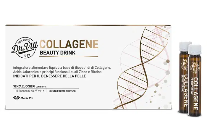 Marco Viti Collagene Beauty Drink Per il Benessere della Pelle 10 Flaconi