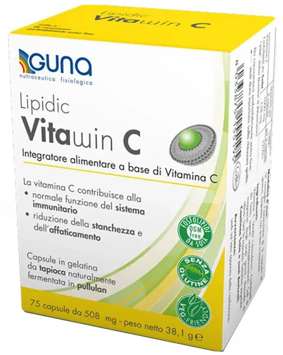 Guna Lipidic Vitawin C Integratore di Vitamina C 75 Capsule
