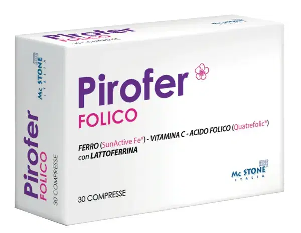 Pirofer Integratore di Ferro e Acido Folico 30 Compresse