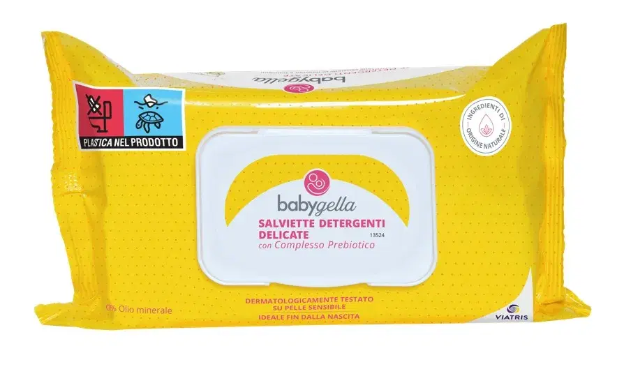 Babygella Prebiotic Salviette Detergenti Delicate 72 Pezzi
