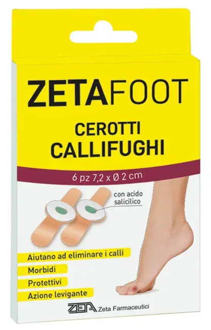 Zeta Foot Cerotto Callifugo Dischetto Centrale Con Astuccio 6 Pezzi