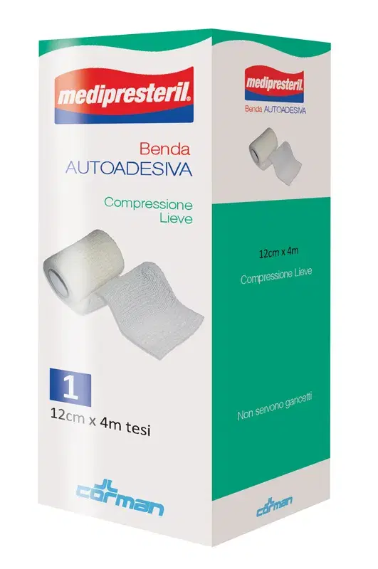Medipresteril Benda Autoadesiva 12cmx4m 1 Pezzo