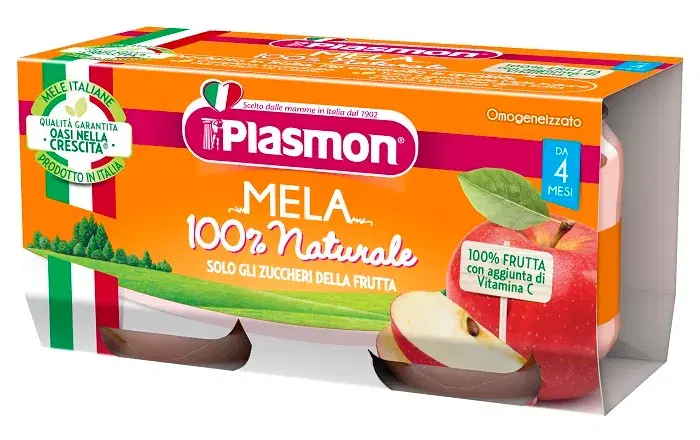 Omogeneizzato Plasmon alla Mela per Bambini 2 x 80 g