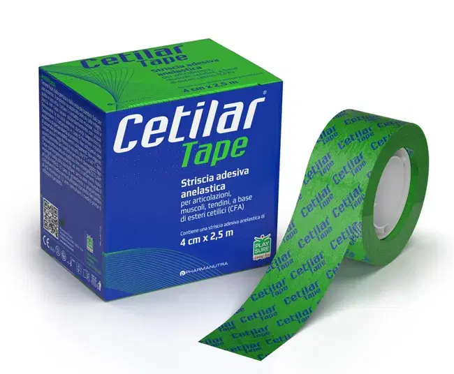 Cetilar Tape Striscia Adesiva Anelastica Per Muscoli E Articolazion 4 cm x 2,5 m