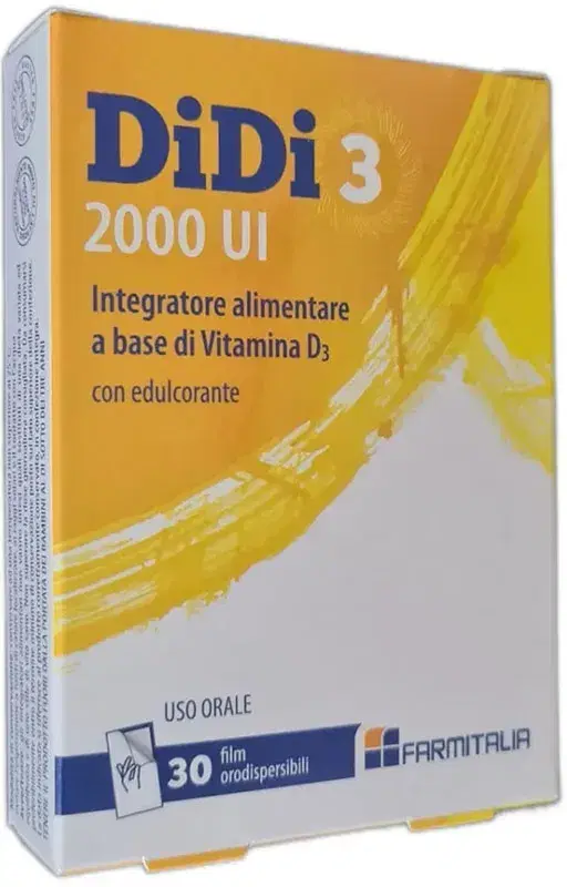 Didi3 2000 Ui Integratore a Base di Vitamina d3 30 Film Orodispersibili