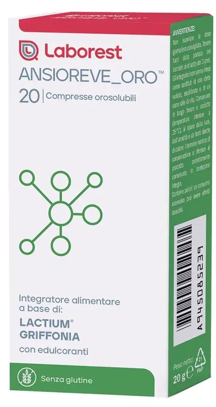 Ansioreve Oro Integratore Per L' Umore E Il Benessere Mentale 20 Compresse