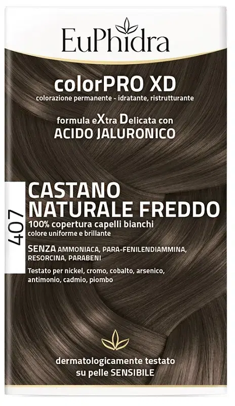 Euphidra ColorPRO XD 407 Castano Naturale Freddo Tintura Per Capelli
