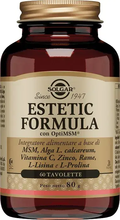 Solgar Estetic Formula Integratore per Capelli, Pelle e Unghie 60 Tavolette