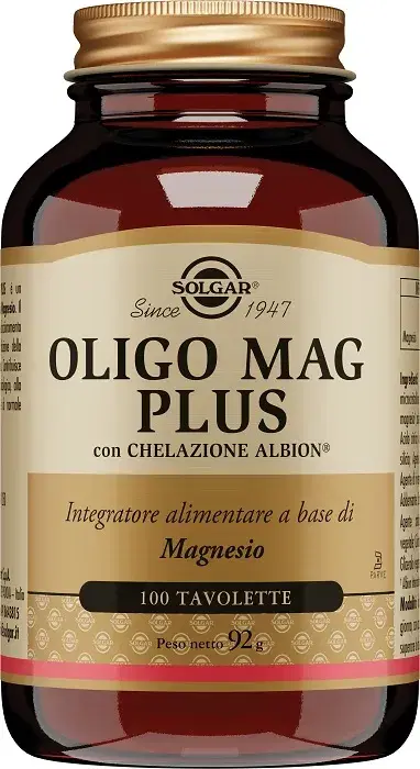 Solgar Oligo Mag Plus Integratore di Magnesio 100 Tavolette