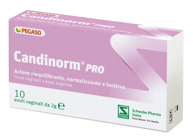Candinorm Pro Ad Azione Riequilibrante Normalizzante Lenitiva 10 ovuli vaginali