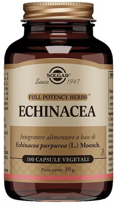 Solgar Echinacea Integratore per le Difese dell'Organismo 100 Capsule Vegetali