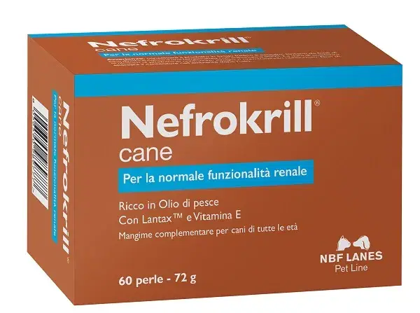 Nefrokrill Integratore per la Salute Renale dei Cani 60 Perle