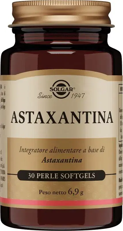 Solgar Astaxantina Integratore Alimentare 30 Perle Softgel