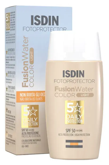 Isdin Fotoprotector Fusion Water Protezione Viso Colorata SPF50 Light 50 ml