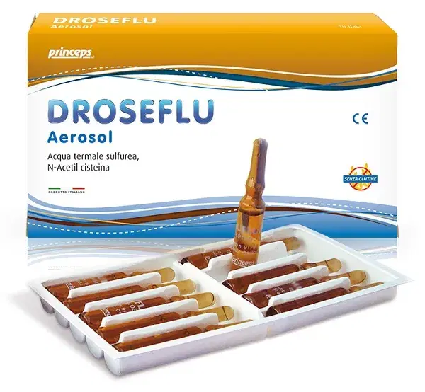 Drosetflu Fiale per Aerosol per Alleviare Sintomi del Raffreddore 10 Fiale
