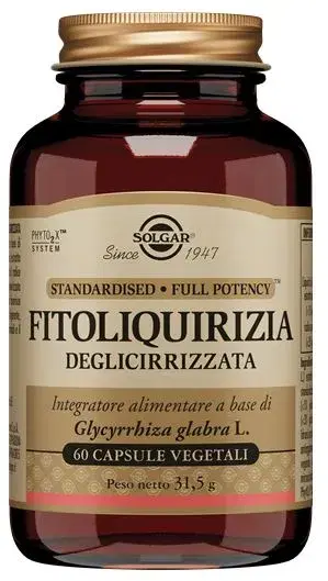 Solgar Fitoliquirizia Deglicirrizzata 60 Capsule Vegetali