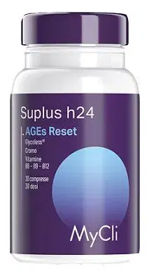 MyCli Suplus h24 AGEs Reset Integratore per la Pelle 30 Compresse