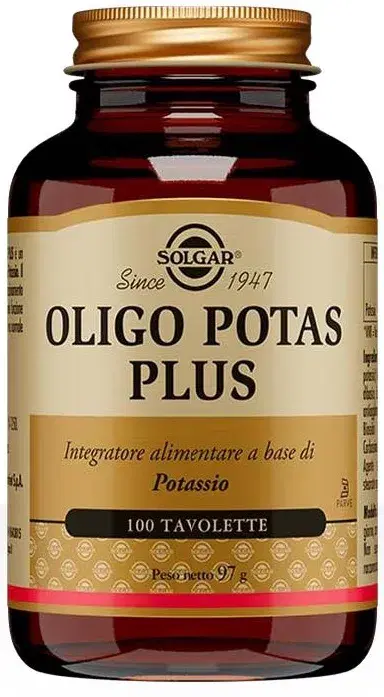 Solgar Oligo Potas Plus 100 Tavolette