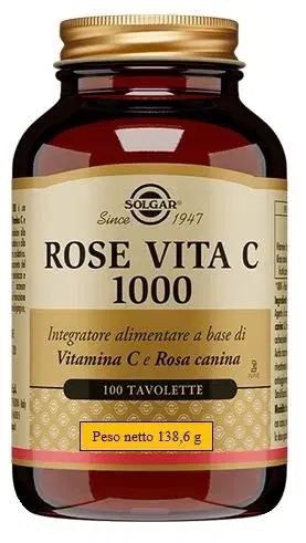 Solgar Rose Vita C 1000 100 Tavolette