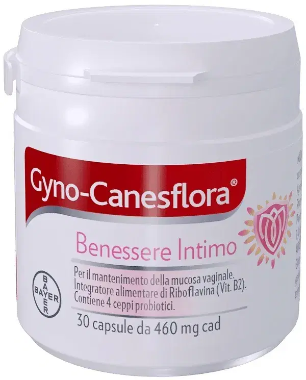 Gyno Canesflora Probiotico per il Benessere Intimo della Donna 30 Capsule