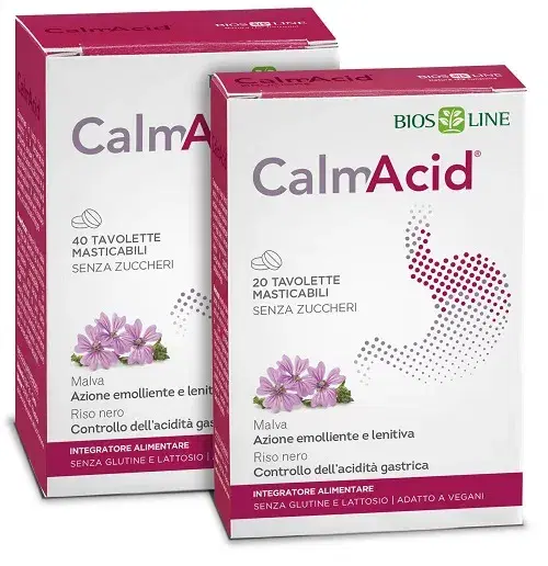 Calmacid Compresse Masticabili per Acidità di Stomaco 40 pezzi