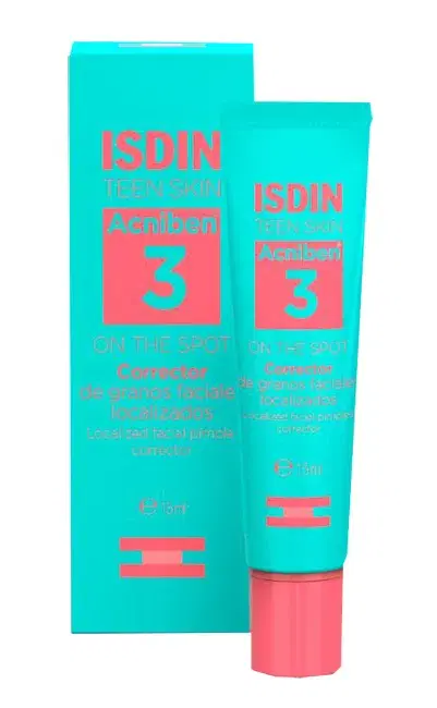 Isdin Acniben On The Spot Gel Viso Trattamento Antibrufoli e Punti Neri 15 Ml