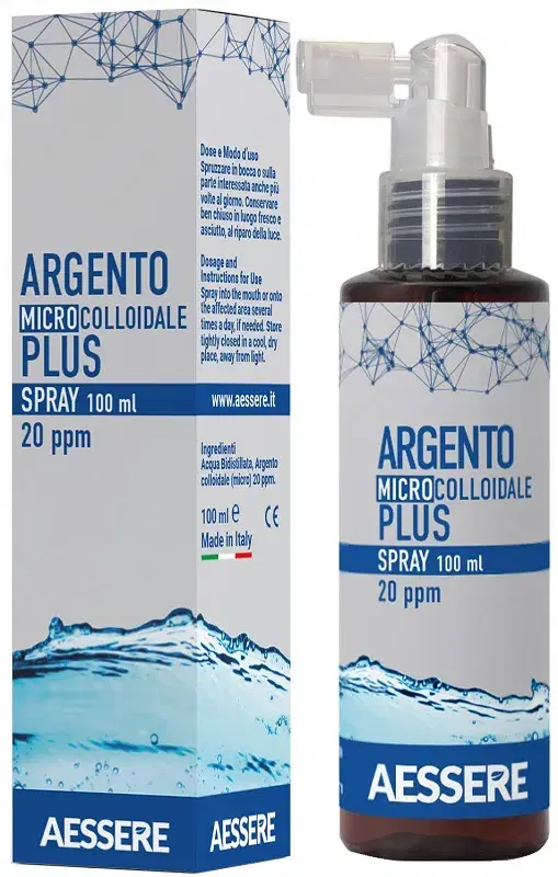 Aessere Argento Colloidale Plus Spray Antibiotico Naturale 100 ml