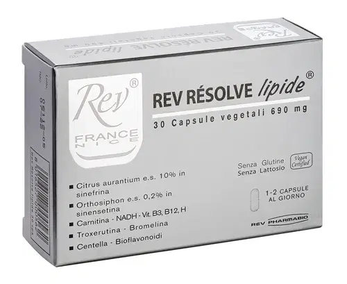 Rev Resolve Integratore per il Drenaggio e la Mobilizzazione Lipidica 30 Capsule
