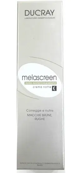 Ducray Melascreen Crema Notte Anti-Macchie e Anti-Age per Pelli Secche 40 ml