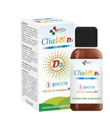 CliaVit D3 Integratore Per Benessere Di Ossa E Sistema Immunitario Gocce 15 ml