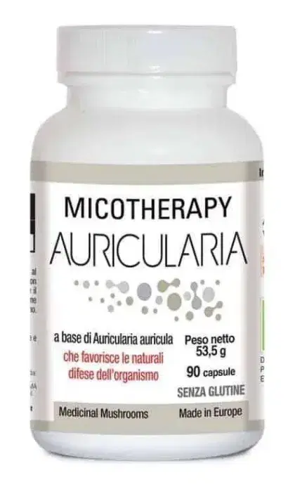 Micotherapy Auricularia Integratore per Sistema Immunitario 90 Capsule