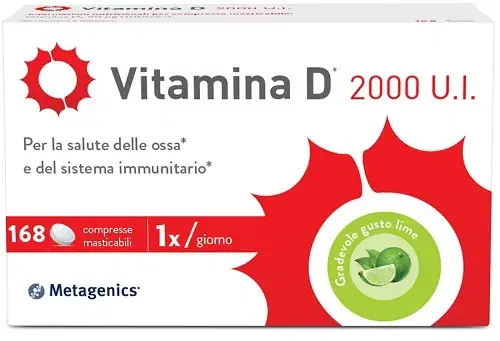Metagenics Belgium Bvba Vitamina D 2000 Ui 168 Compresse Masticabili